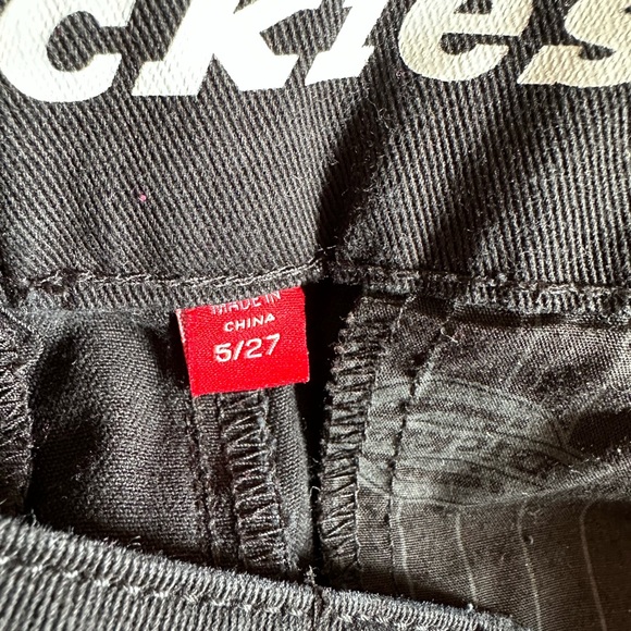 Black Dickies Worker Wide Leg Skater Jeans - Picture 3 of 4